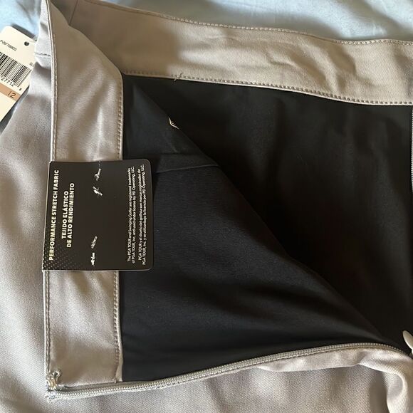PGA Tour elastic gray athletic golf skirt - size 12 - NWT - Picture 5 of 7